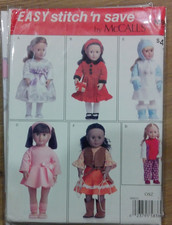 Easy Stitch 'N Save by McCall's M9033 18" Doll Clothes UNCUT 2016
