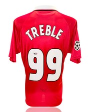 SIR ALEX FERGUSON SIGNED TREBLE 99 MANCHESTER UTD HOME SHIRT (ACG CERT AG17741)