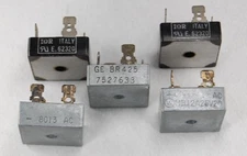 FULL WAVE BRIDGE RECTIFIER 25A OR EQUAL (QTY5) USED RECONDITIONED TESTED