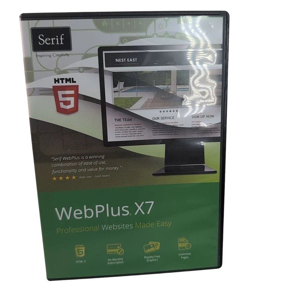WebPlus X7 PC Software Serif HTML 5 Professional Websites Made Easy - Image 2 of 4