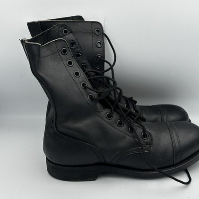 Vintage Bilt Rite Steel Toe Combat Boots Mens Size 6.5 R Black
