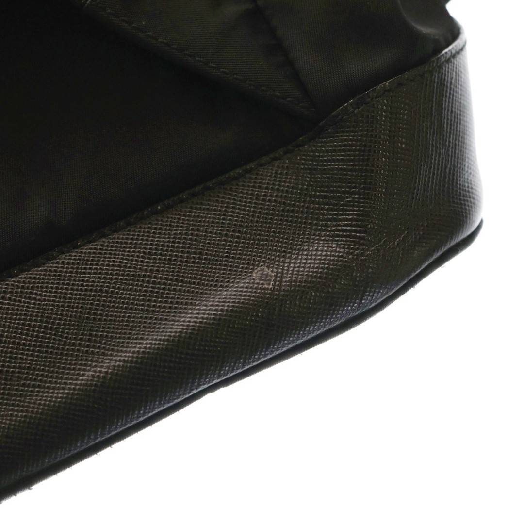 PRADA Triangular Logo Plate Nylon Backpack V164 B… - image 5