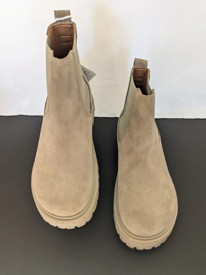 BIRKENSTOCK HIGHWOOD SLIP-ON TAUPE WOMEN'S SIDE ELASTIC CHELSEA BOOTS SZ 38 N - Image 4 of 4
