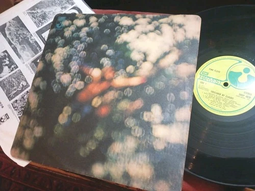 PINK FLOYD   -    Obscured By Clouds,      RARE ORIGINAL 1972 UK LP / inner