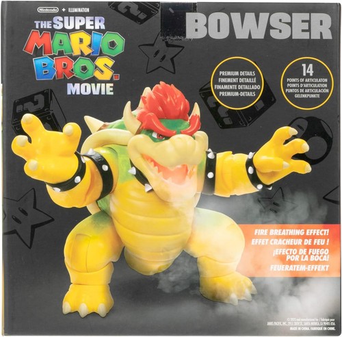 BOWSER Super Mario FIGURA ACTION Deluxe 18cm SPUTAFUOCO Jakks Pacific ORIGINALE - Foto 3 di 4