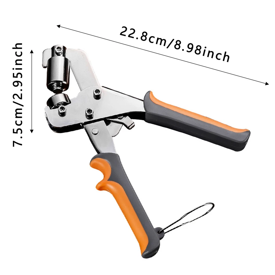 Professional Grommets Kit, Grommet Tool Kit For Fabric,Eyelet Plier Set Handheld - Image 3 of 4