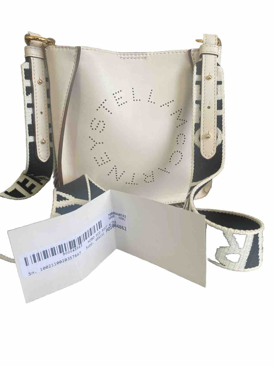 New Stella McCartney Perforated Logo Faux Leather Mini New Stella McCartney Perforated Logo Faux Leather Mini