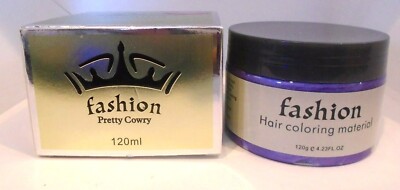 Pretty Cowry Fashion Temporary Hair Coloring Mud 4.23 oz Violet