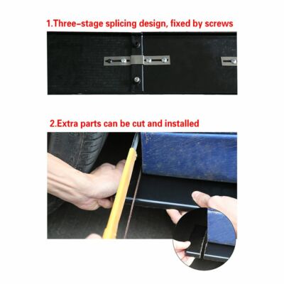 Gloss Black Side Skirt Extensions 78.7" – Fits Honda Civic Si Coupe & Sedan (Pair)