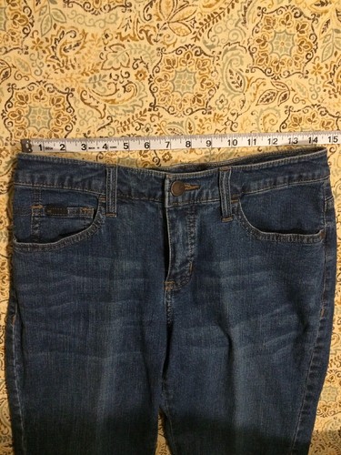Lee Jeans Damen Designer blau 8 Petite BootCut schlank unten an der Taille Hose - Bild 4 von 11