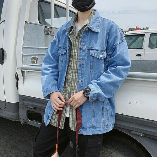Men's Fashion Denim Jacket Korean Trend 