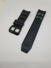 Invicta Russian Diver Black Polyurethane Strap Band Black Inserts