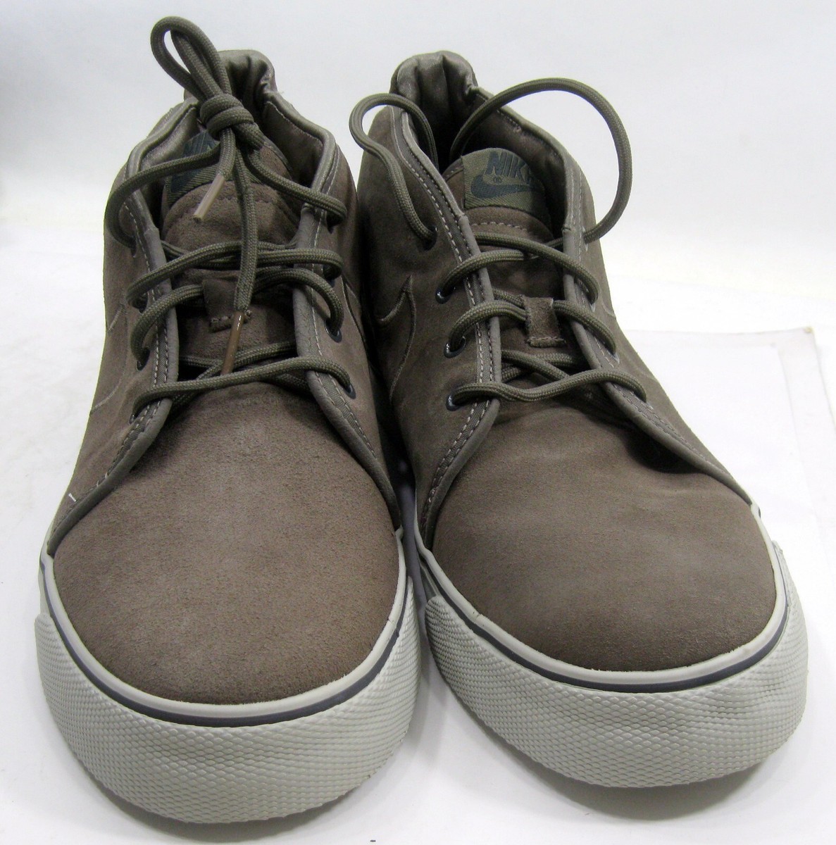 Nike Toki 385444-201 Brown Faux Suede Ankle High Lace Up