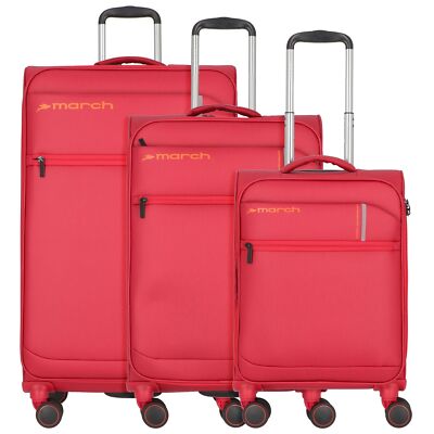 March15 Trading Silhouette 4-Rollen Kofferset 3-tlg. #MRH-2866-726252 (red)
