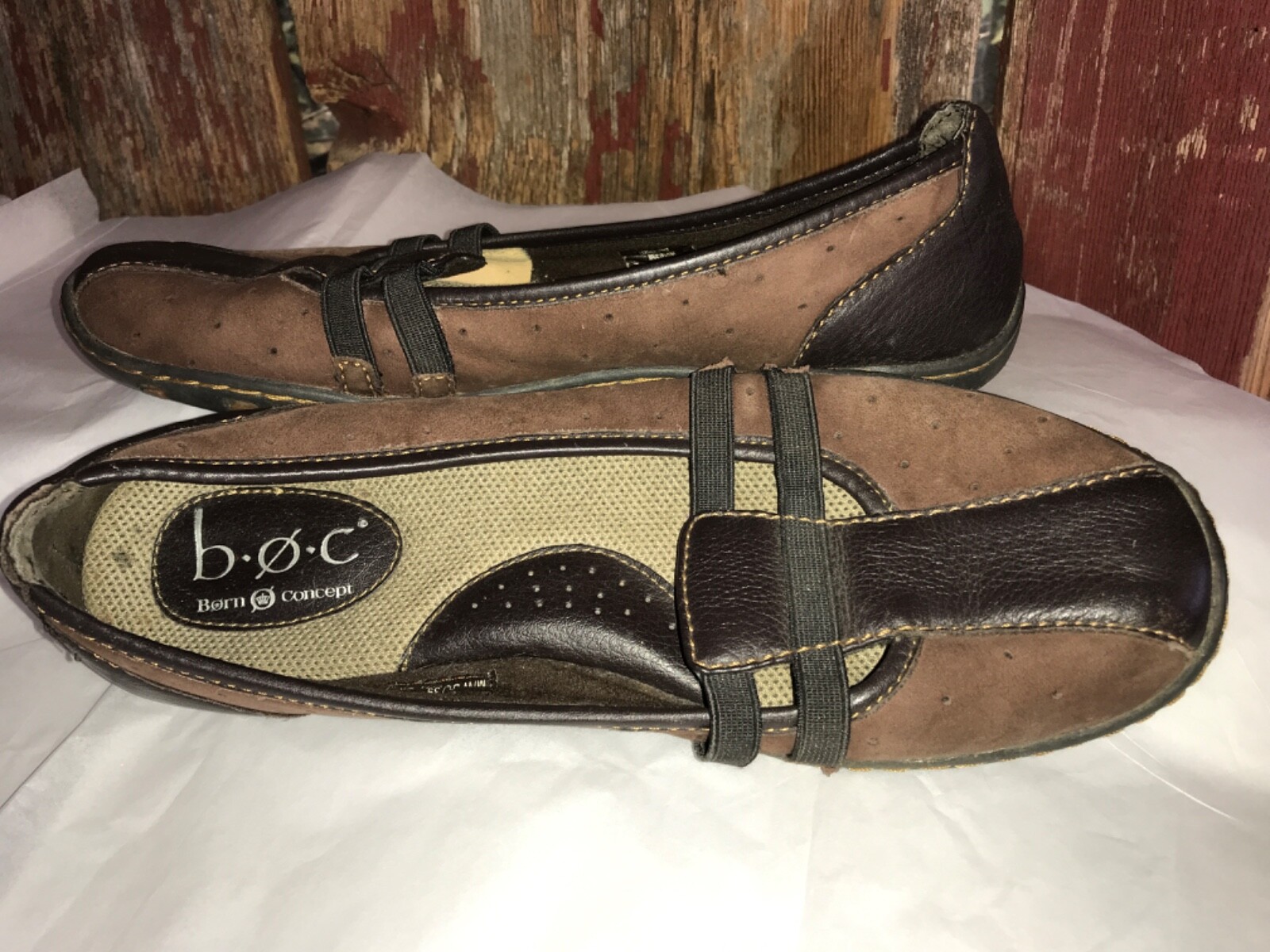 Boc Born Concept shoes leather Mary Jane womens 8 br… Gem