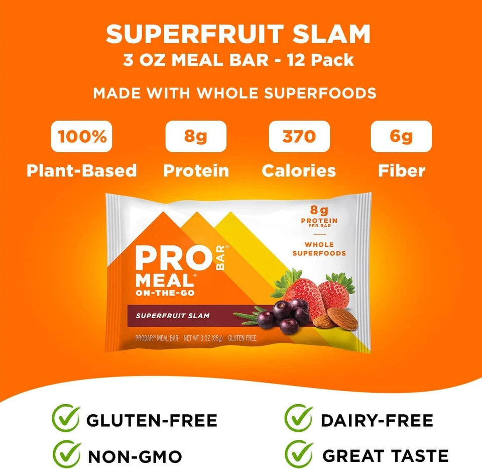 Probar Organic Superfruit Slam Bar 3 Oz Pack Of 4 - Image 4 of 4