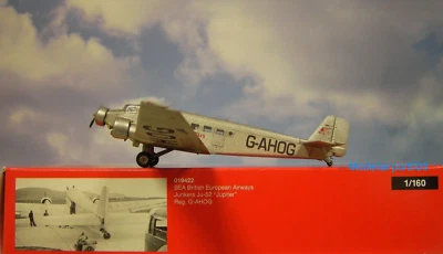 Herpa Wings 1:160 Junkers Ju-52  British Airways G-AHOG  019422 Modellairport500 - Bild 1 von 2