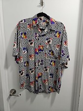 Vintage Warner Bros. Studio Store-Looney Tunes Button-up Shirt 100 Rayon Size M