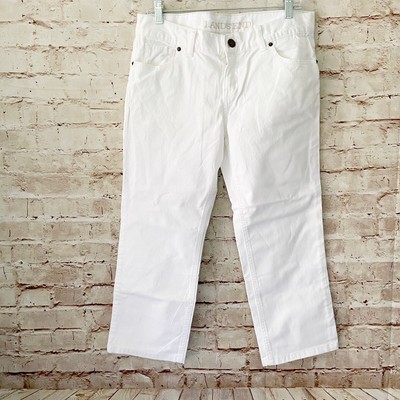 Womens Cropped Straight Leg Jeans Size 