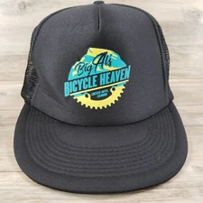 Big Al's Bicycle Heaven Hat Cap Snapback Black Otto Trucker Mesh Back Colorado