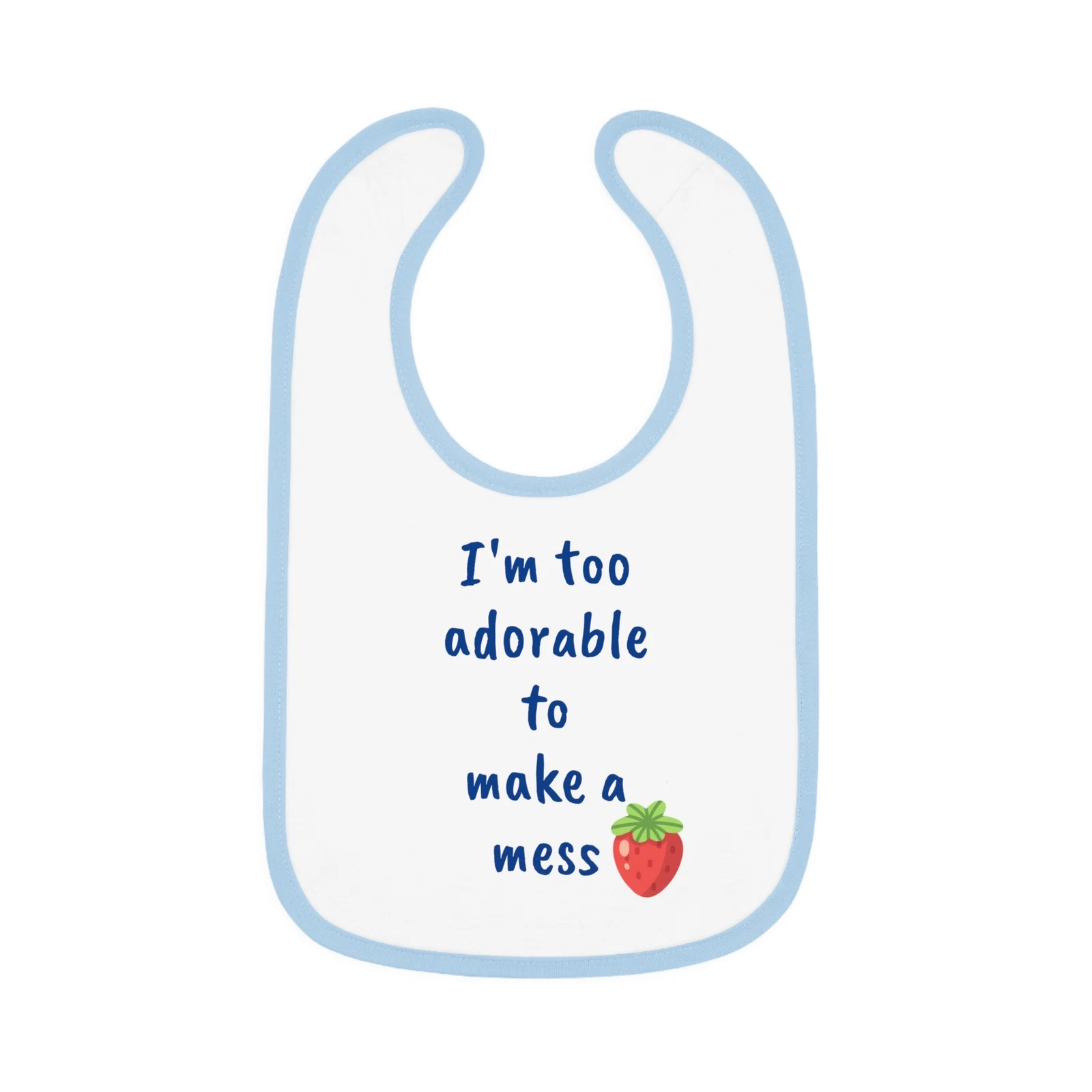 Bib, I'm too adorable baby jersey bib, Baby Gift, Infant Accessory, Baby Shower