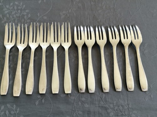 Christofle CIRTA 12 Dessertgabeln Kuchen Metall versilbert - Bild 4 von 9