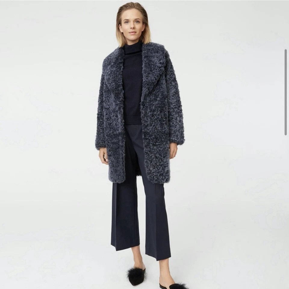 Abrigo Club Monaco Gris Piel de Oveja Talla XS Foto 2 de 4