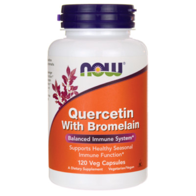 Now Foods Quercetin mit Bromelain unterstützt das Immunsystem 120 pflanzliche Kapseln