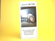 Original  Minolta SR-T 101 Sales Brochure in good condition - in Swedish 