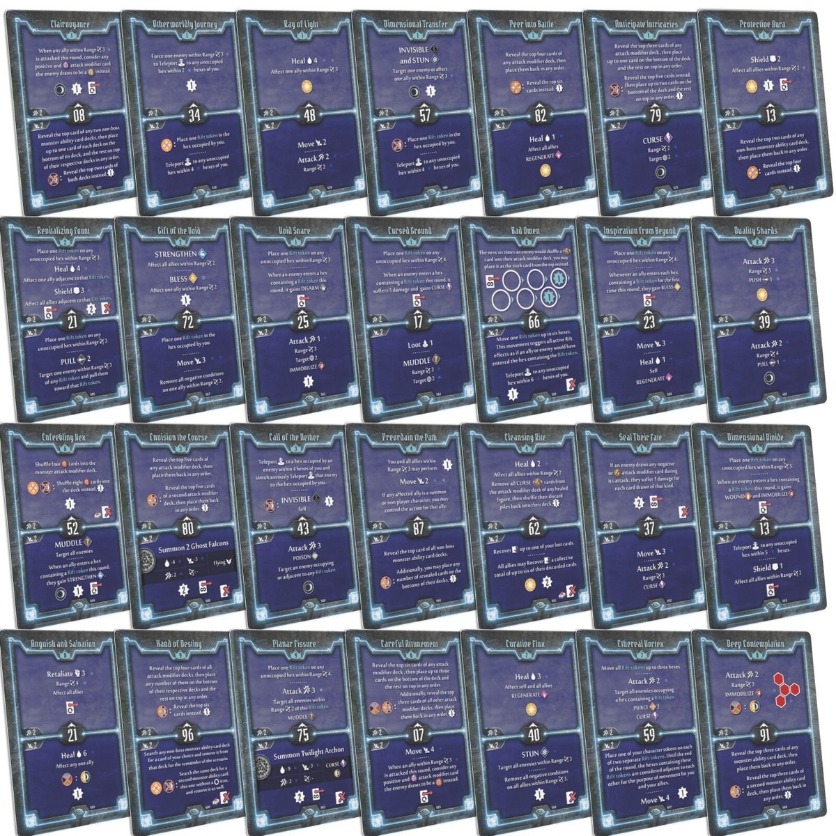 Gloomhaven Forgotten Circles updated Diviner ability cards
