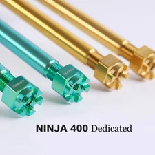 Titanium alloy Front/Center/Rear Wheel Axle bolt nuts kit for KAWASAKI NINJA400 