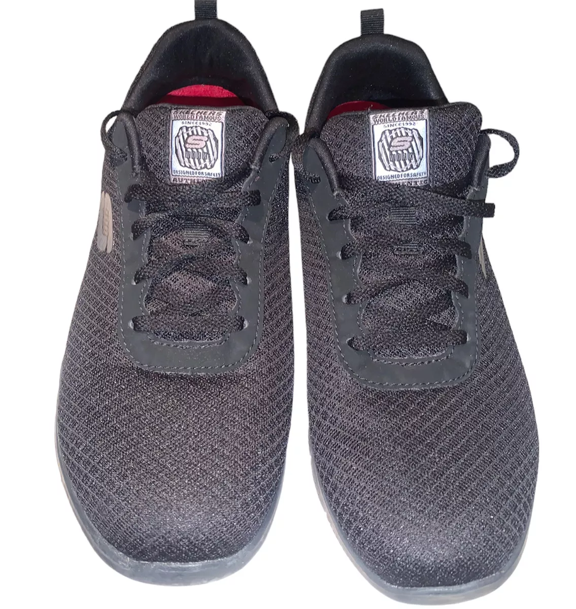 Women's skechers work 77210 bronaugh best sale slip resistant safety shoes