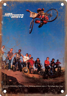 BMX Dave Culligan Magazine Photo 12'' x 9'' Reproduction Metal Sign B522
