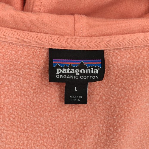 Patagonia Hoodie Mens Large Full Zip Peach Fitz Roy Scope Outdoor Hiking - Picture 8 of 18