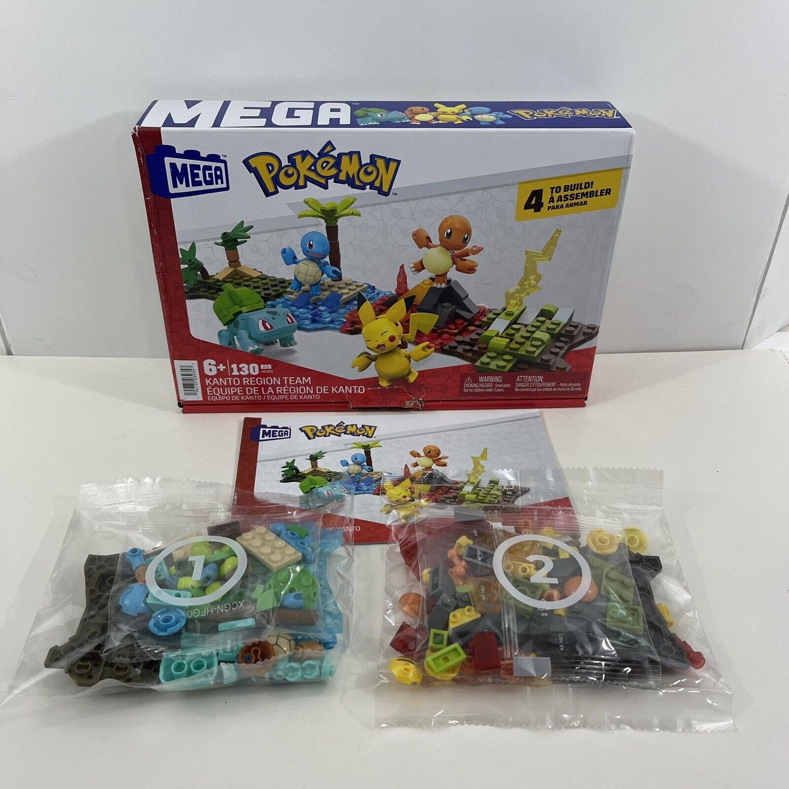  MEGA Pokémon Action Figure Building Toys Set, Kanto