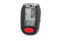 XLC 7 Function Wired Cycling Bike Computer LCD Speedo Cycle Odometer Easy Fit