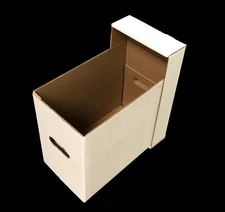 (12) CSP Short Comic Cardboard Double Wall Storage Boxes with lids-NEW!