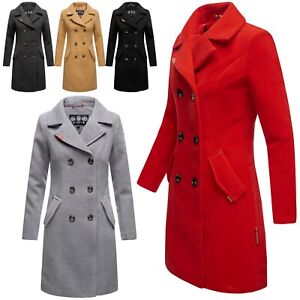 Marikoo Damen Winter Jacke Mantel Business Trenchcoat Wintermantel Parka Nanakoo Ebay