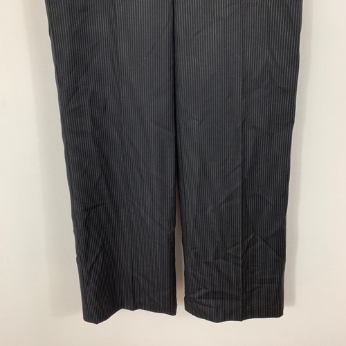 NEU Ann Taylor LOFT Ann Hose weites Bein Größe 0 schwarz Nadelstreifen Arbeit Karriere - Bild 3 von 10