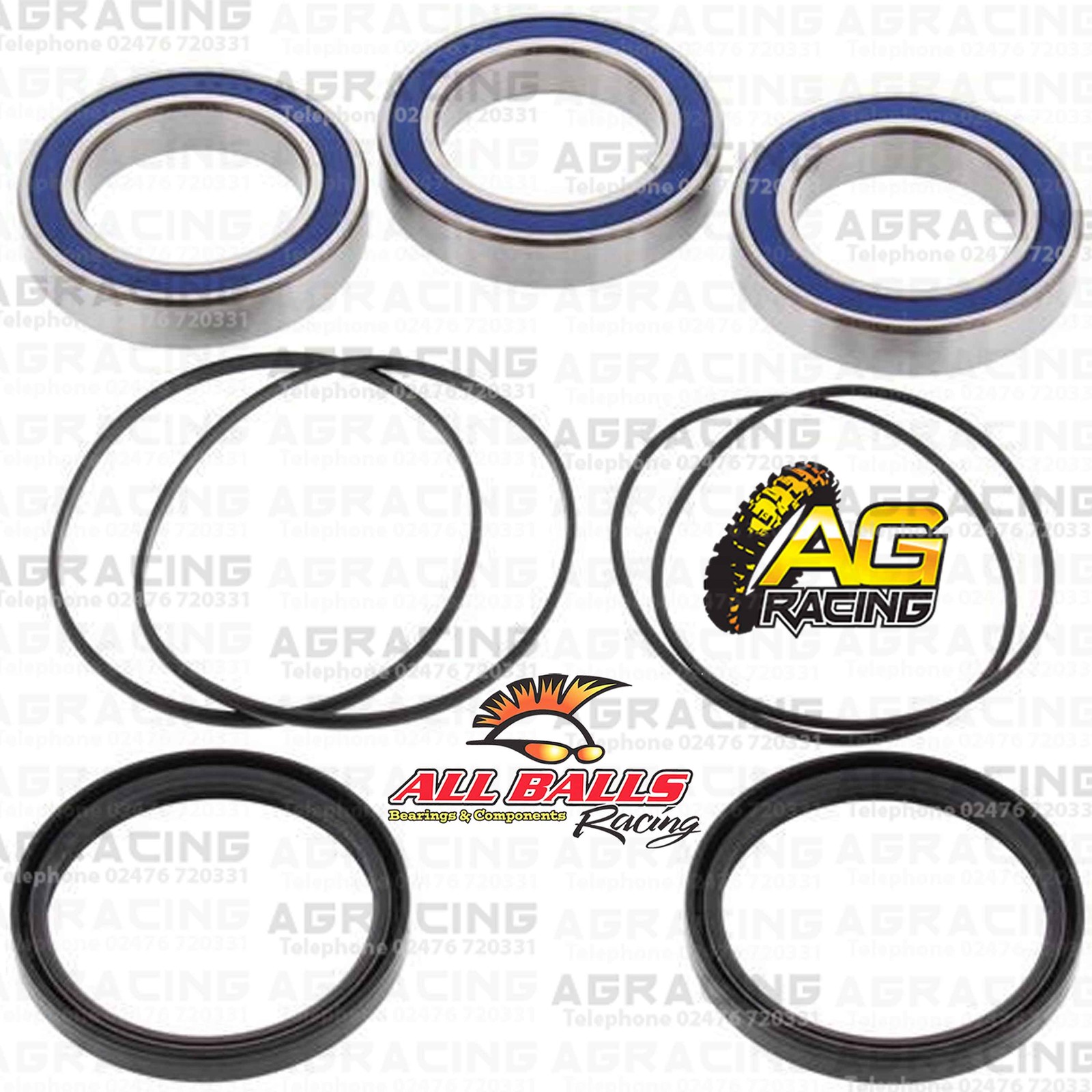 All Balls Rear Axle Wheel Bearings & Seals Kit For Suzuki LTZ LTZ 400