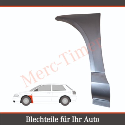 Reparaturblech Kotflügel Vorne Klein für Audi A3 8L 1996-2003 Links Fahrerseite