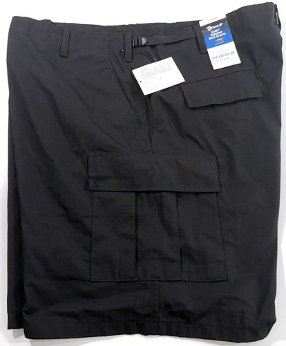 NEW 3XL MENS GALLS POLY COTTON RIPSTOP BDU CARGO SHORTS TR078 3XL BLACK