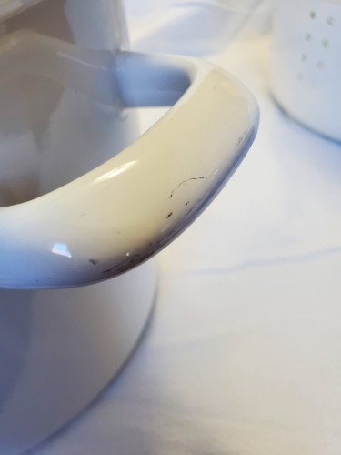 Corning Ware Vintage Gallaway Ivy 3 Pc Stock Pot W/ Strainer & Lid - Picture 7 of 8