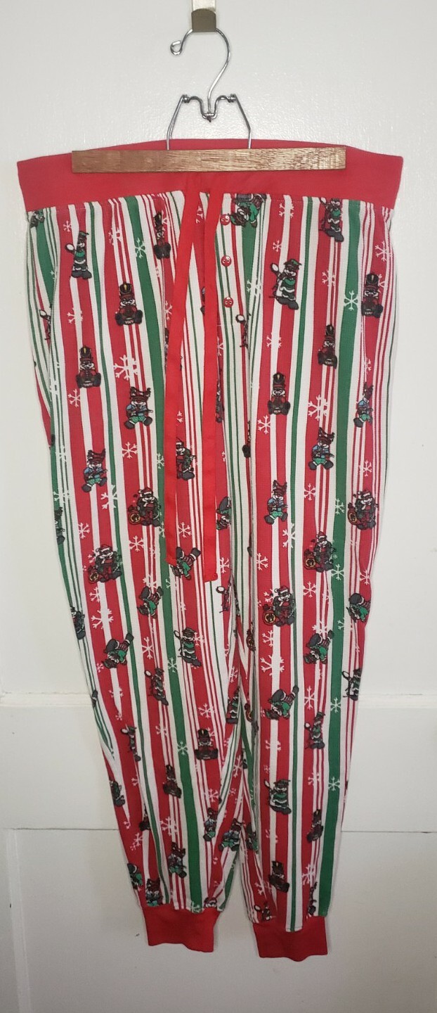 Bucees Beaver Holiday Pajama Sweatpants Cuffed Elast… Gem