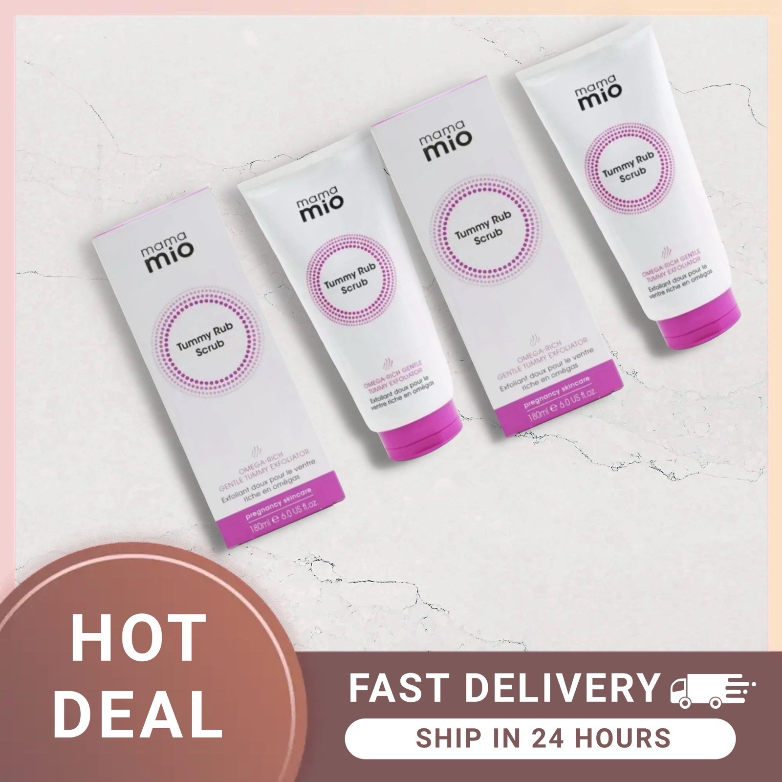 Mama Mio Tummy Rub Scrub 180ml - 2 Pack