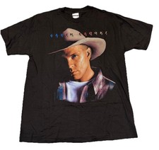 Vintage Garth Brooks Fresh Horses Single Stitched T-Shirt Large Black 90 s 1995