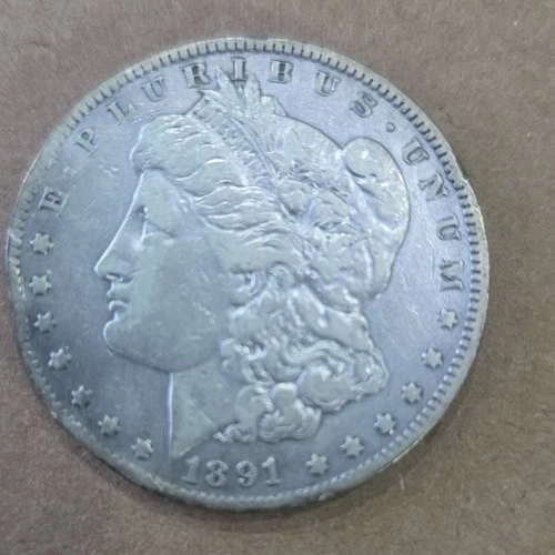 1891cc Morgan Silver Dollar $1 Coin Circulated 0.9 Fineness United States