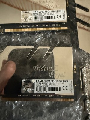G.Skill Trident Z Royal DDR4-4000MHz 128GB Desktop Memory (4 X 32Gb -128GTRS)
