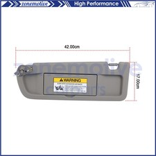 For 2006-2011 Honda Civic 1.8l 2.0l L4 Warm Gray Driver Side Left Car Sun Visor For 2006-2011 Honda Civic 1.8l 2.0l L4 Warm Gray Driver Side Left Car Sun Visor