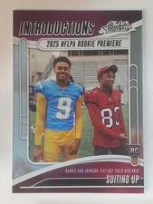 2025 Absolute Introductions # I-TJN Tez Johnson/Tre Harris Tampa Bay Buccaneers